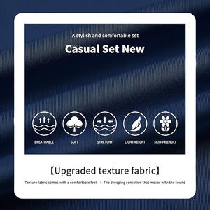 Survêtements athlétiques respirants pour hommes avec fermeture éclair conçus pour le mouvement Idéal pour la course à pied et le style de vie actif Porter un survêtement ODM - Product Image 3