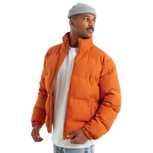 Chaqueta Acolchada de Alta Calidad, Extragrande, con Cierre, Diseño de Lona con Cuello Alto, Hecha a Medida para Hombre - Product Image 1