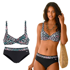 Ensemble de bikini à imprimé floral pour femmes en gros Logo personnalisé Sexy Bikini floral Bandeau Bikini le plus vendu en couleurs mélangées - Product Image 6