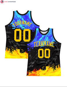 Vente en gros de nouveaux uniformes de basket-ball de style Conception personnalisée 100% maillot de sublimation en polyester Sportswear Pattern Logo Printing Size - Product Image 4