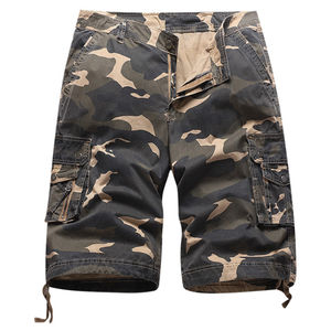 Pantalones cortos Cargo de verano para hombre, pantalones cortos tácticos de compresión personalizados, pantalones cortos Cargo multibolsillos para lavado en verano, servicio OEM personalizado - Product Image 3