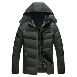 Veste matelassée à capuche confortable à manches longues et col montant pour homme, OEM, classique, de haute qualité, écologique, pour la saison hivernale - Product Image 1