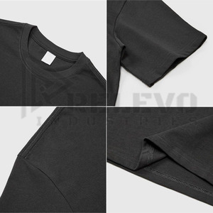 T-shirt en coton décontracté pour homme de qualité supérieure, surdimensionné, 250 g/m², impression DTG personnalisée, poids lourd, 220 g, t-shirt vierge personnalisable - Product Image 4