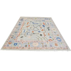 OEM Tapis floral ethnique Base riche Tapis en laine tissé moderne pour la chambre à coucher Décoration intérieure et réchauffement - Product Image 2