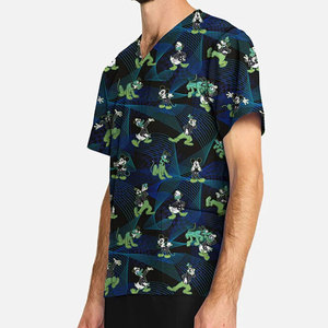 ชุดยูนิฟอร์มพยาบาลผ้าแคนวาสคุณภาพสูง ชุดสครับแฟชั่นทันสมัย ระบายอากาศได้ดี สวมใส่สบาย รับสกรีนโลโก้ - Product Image 3