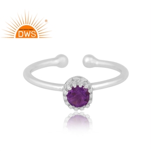 Tendance Design 925 Sterling Silver Naturel Améthyste Gemme Anneau Pour Les Femmes Bijoux Personnalisés Pour Les Femmes Cadeau Pour Elle - Product Image 3