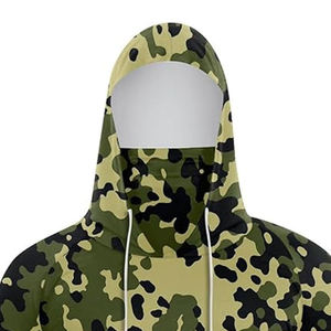 Sweat à capuche camouflage à manches longues pour homme, UPF 50, anti-UV, vêtements de pêche, pull-over - Product Image 3