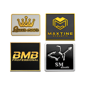 High Quality Brushed <b>Aluminum</b> Nameplates Tags Diamond Cut Industrial <b>Metal</b> Crafts for Logo Display Labeling Free Artwork Design - Product Image 2