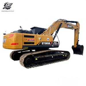 Excavatrice Sany SY365H d'occasion, 36 tonnes, godet de 1,6 m³, marque chinoise originale, grande excavatrice de construction sur chenilles, faible nombre d'heures, certifiée CE - Product Image 1