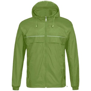 Veste coupe-vent pour homme de haute qualité, à poignets ajustables, unie, personnalisable, imperméable, pour l'extérieur, vente en gros, 2026 - Product Image 1