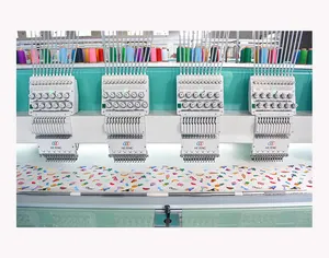 1200RPM Multifunctional Hefeng Computerized Embroidery Machine For Sewing Cap Logos T Shirts