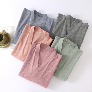 Accappatoio da Doccia per Coppie, Kimono in Diversi Colori, Lingerie Intima in Cotone, Abbigliamento da Casa, <span class=keywords><strong>Pigiami</strong></span> per <span class=keywords><strong>Uomo</strong></span> e Donna - Product Image 2