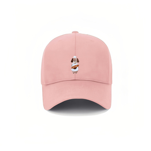 Sombrero de Pescador con Bordado de Perro Adorable para Viajes Casuales, Ciclismo, Pesca y Uso Diario - 100% Algodón - Product Image 3