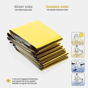 Couverture d'urgence personnalisée Solra, gadgets de sécurité et de survie écologiques - Product Image 2