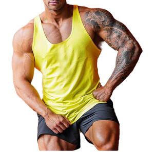 Hombres al por mayor de fábrica 100% algodón Jersey tela tamaño gordo gimnasio Stringer Tank Top culturismo para deportes - Product Image 3