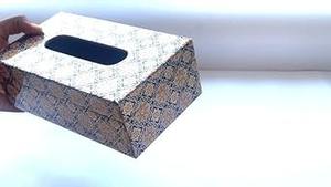 Boîte en MDF multi-usage de style Love, porte-mouchoirs en résine avec motif floral pour usage domestique et commercial, artisanat - Product Image 5