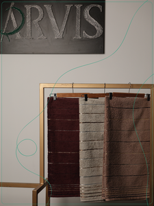 Toalla de Baño ARVIS 100% Algodón Terry 50x90cm con Borde de Panal y Rayas, 300-600 GSM, Suave, Absorbente, Ecológica, para Hotel y Hogar - Product Image 3