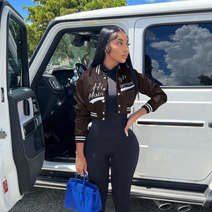 Chaqueta universitaria de invierno con estilo para hombre al por mayor, ropa de calle de moda americana con parches de chenilla personalizados, ropa larga bordada - Product Image 6