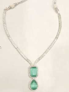 Radiant Brilliance Diamond Look Collar Combo con pendientes Premium Cubic Zirconia Declaración Sparkling Elegance Envío gratis - Product Image 5