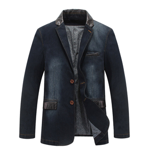 Saleh Enterprises Casual Men Regular Fit <b>Denim</b> Jacket 100% Cotton Windproof Stone Wash Embroidered Y2K Urban Fashion <b>Coat</b> - Product Image 4
