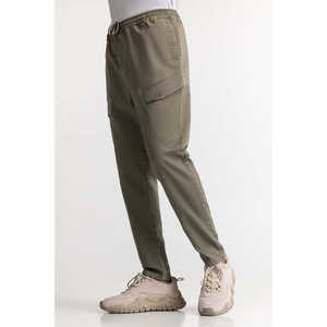 Pantalones de Traje de Pana Verdes 100% Algodón MNTRCSS24002-A Talla XL con Cremalleras y Logotipo Personalizado, Corte Recto para Entrenamiento, Colores Variados - Product Image 2