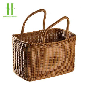BEST SELLER! <b>Wicker</b> <b>Picnic</b> <b>Basket</b> <b>Empty</b> Gift <b>Baskets</b> Sturdy Woven Body With Lid Handle Washable Lining From Vietnam - Product Image 3