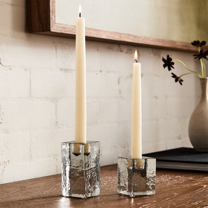 Support de bougie conique en verre coulé haut de gamme, directement de l'usine, pour la décoration intérieure et les cadeaux - Product Image 3