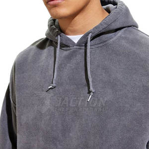Venta caliente Precio barato Hombres Basics Acid Wash Hoodies Mejor calidad de manga larga de calidad superior del producto Sudadera con capucha - Product Image 4