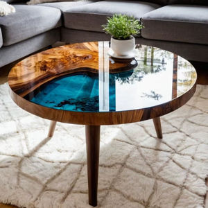 Mesa de Centro de Resina Epoxi para Hogar u Hotel, Diseño Único, Mesa de Epoxi para Muebles, Diseño de Mesa de Epoxi de Súper Calidad - Product Image 3