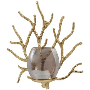 Juego de portavelas con estilo, diseño de corte decorativo para el hogar, Hotel, restaurante, Color dorado, candelabros de iluminación interior - Product Image 5