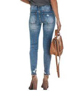 Últimos Pantalones Cortos Casuales de Cintura Media Elástica, Holgados, Transpirables, Tallas Grandes, 100% Algodón Vaquero, Estilo Hip Hop, Streetwear, Lavado, Acampanados - Product Image 2