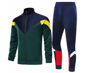 Survêtement deux pièces à blocs de couleurs Survêtement Deux pièces Jogging Costume de sport sur mesure Survêtement de jogging - Product Image 1
