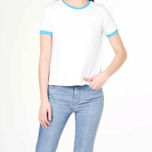 Nouveau T-shirt femme et meilleur Design nouveau Style T-shirt à manches courtes décontracté femmes 100% coton T-Shirts pour femmes - Product Image 1