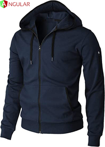 Sudadera con capucha de algodón y poliéster para mujer, prenda deportiva con diseño de bolsillo y bordado personalizado, de alta calidad, Color sólido, nueva y elegante, 100% - Product Image 2