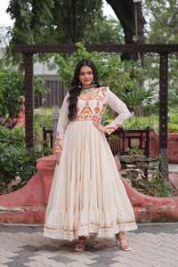 Latest Designer Cotton Gamthi Lace Work Salwar Kameez Casual Party Wear Quick Dry All Seasons by RADHE EXPORT - Product Image 6