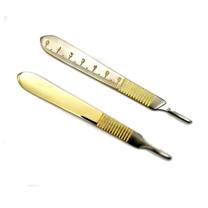 SCALPEL <b>Surgical</b> Knife Handle Manual Power Source Stainless Steel and Metal Fits <b>Blades</b>-High Quality Knife Handle - Product Image 2
