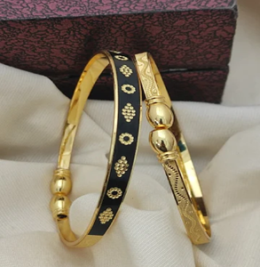 Bracelet en laiton doré Bracelet en laiton tendance Bijoux de mode Bracelets de haute qualité pour dames Bracelets de bijoux à la main Prix d'usine - Product Image 4