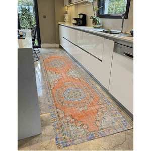 Floral Medallion <b>Rug</b>: Non-Slip Antique Decor Printed <b>Rug</b>,<b>Chenille</b> <b>Rug</b> - Product Image 5