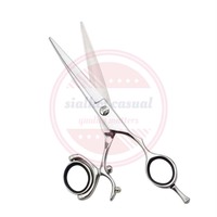 Ciseaux de coupe de cheveux | 5.5/6 "440C ciseaux à cheveux pivotants ciseaux de coiffure rasoir amincissant cisailles à pouce rotatives