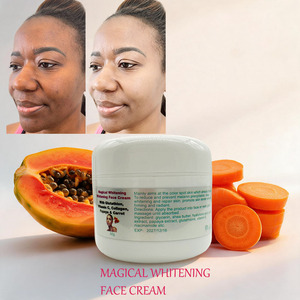 Crème Visage Éclaircissante Naturelle aux Plantes Papaye Carotte Glutathion Vitamine C Collagène Atténue les Taches Brunes Réduit les Rides OEM - Product Image 2