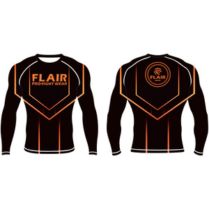 เสื้อไนลอน BJJ ป้องกันผดผื่นป้องกันรังสียูวียาวเสื้อบีบอัดกันยูวีทนทานออกแบบได้ตามต้องการระบายอากาศและใส่สบาย - Product Image 6