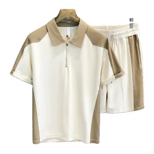 Polo de algodón piqué para hombre, camiseta informal de manga corta con cuello en V, 2022 - Product Image 1