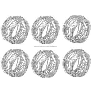 Anillos de Servilleta Modernos y Ecológicos de Alambre de Hierro de Primera Calidad, Diseño Personalizable para Bodas y Fiestas, Directamente del Fabricante Indio - Product Image 2