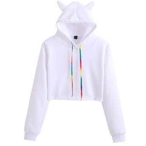 2025 nouveauté Logo personnalisé brodé respirant 100% coton biologique sweat à capuche court pour les femmes fermeture éclair conception bouffée automne - Product Image 5