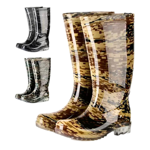 Botas de lluvia impermeables de alta calidad, tiendas de fábrica, parte inferior antideslizante resistente al desgaste, Botas de lluvia de goma al por mayor, Wellington - Product Image 5
