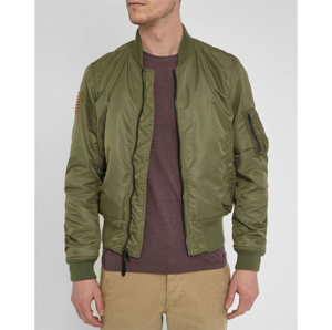 Customized Casual <b>Plus</b> <b>Size</b> Men's Wholesale OEM Custom Bomber <b>Jacket</b> Stand Collar Waterproof Breathable Windbreaker Front High - Product Image 1