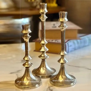 Luxury Design Gold-Finished Metal <b>Taper</b> <b>Candle</b> Holder for Wedding and Christmas Lighting Decorative <b>Candle</b> Displays - Product Image 6