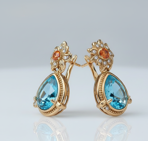 ต่างหูโมนาลิซ่าทรงกลม 12 มม. ประดับเพชร CZ สำหรับผู้หญิง เงินแท้ 925 ชุบทอง 18K ต่างหูแบบติดหู ประดับพลอย ของขวัญเครื่องประดับ - Product Image 3