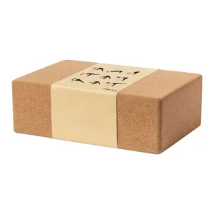บล็อกโยคะไม้ก๊อก Svarga อุปกรณ์รักษ์โลกสำหรับการฝึกโยคะของคุณ - Product Image 1