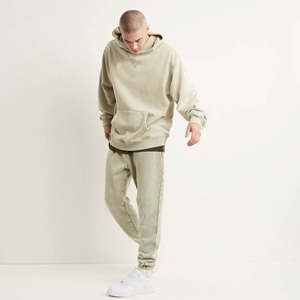 2025 hommes surdimensionné coton à capuche lourd pull personnalisé broderie patchs Streetwear longue polaire à capuche col sweat - Product Image 4